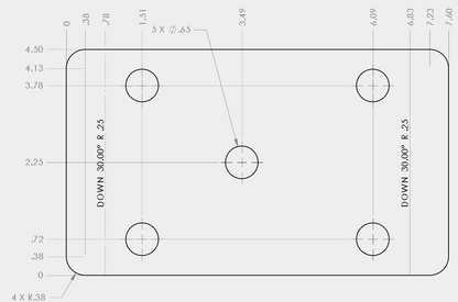 Single Pin U-Bolt Plates