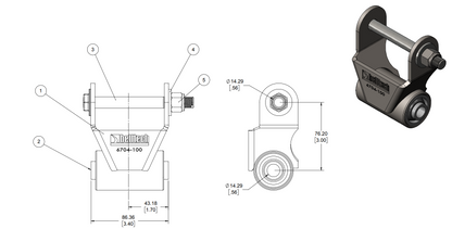 Shackles | Bushing ID 9/16"