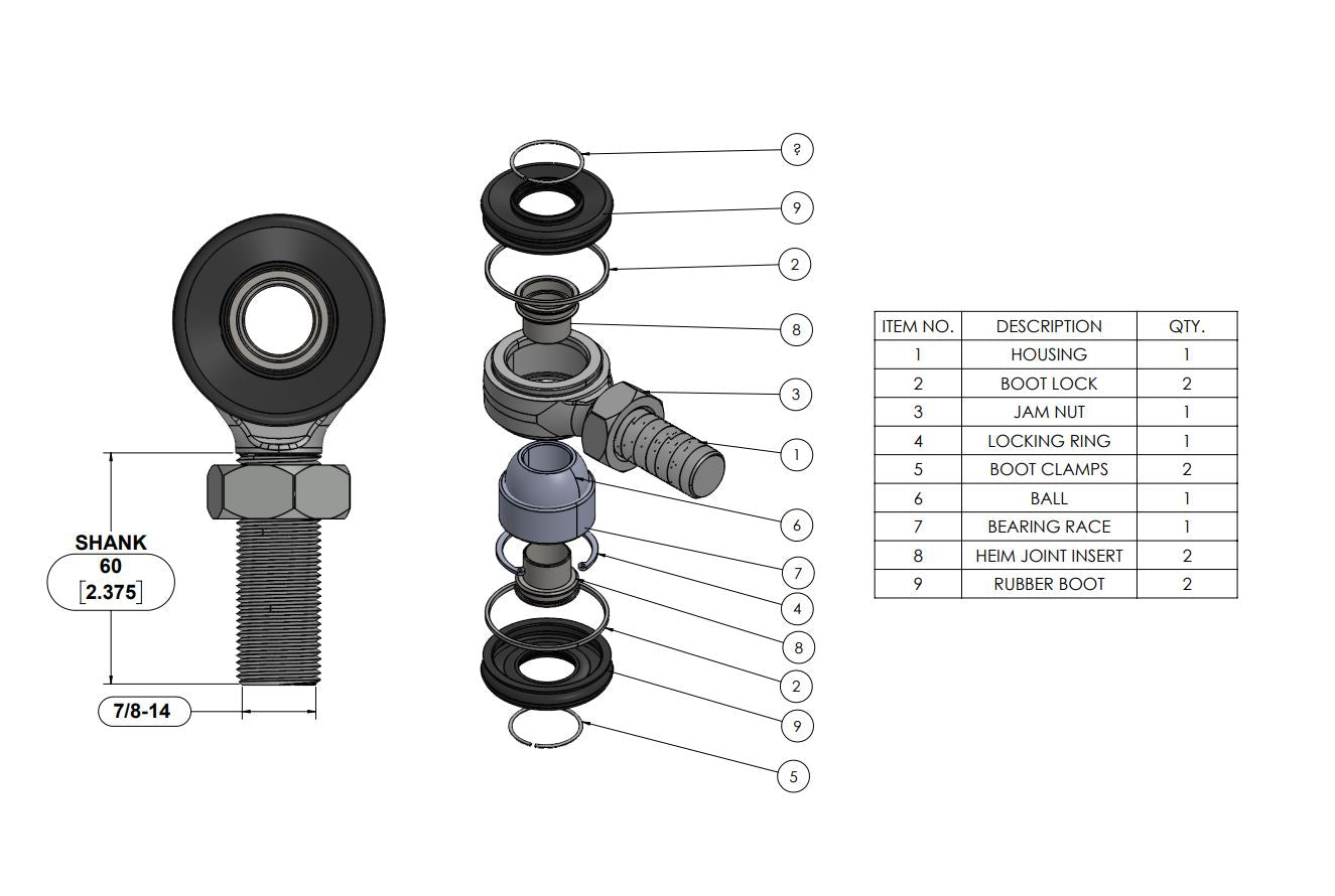 Sealed Rod Ends Heim Joints Belltech Metal Works sealed-rod-ends-heim-joints-belltech-metal-works
