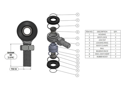 Sealed Rod Ends | Heim Joints